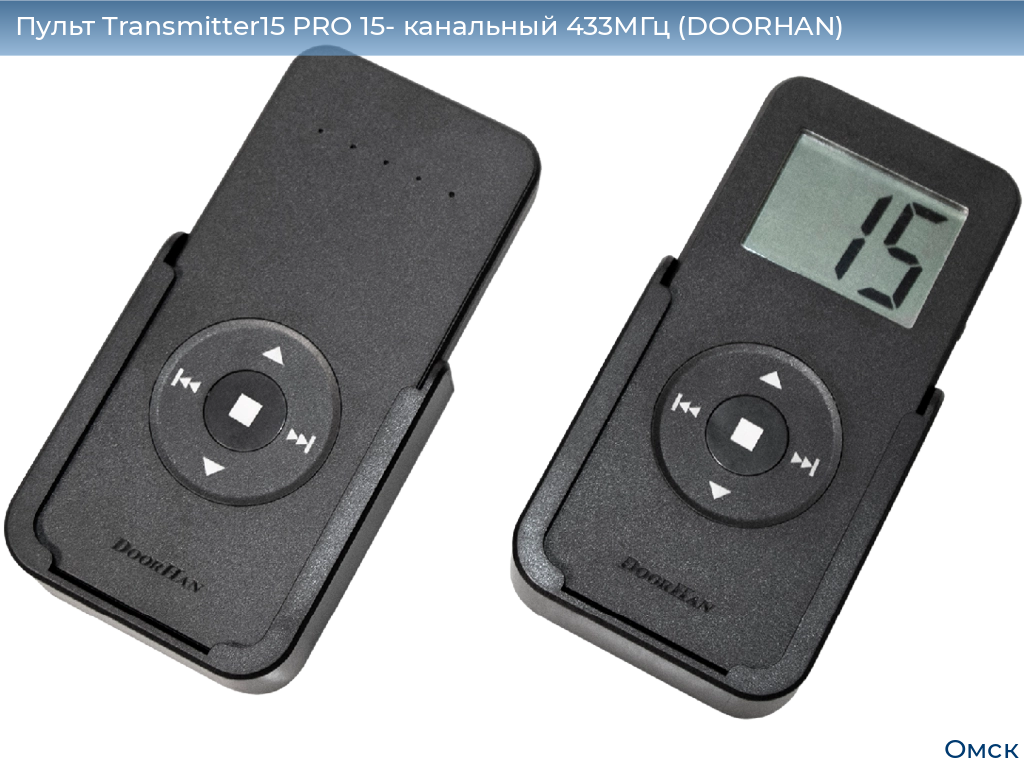Пульт Transmitter15 PRO 15- канальный 433МГц (DOORHAN), omsk.doorhan.ru