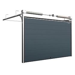 Cекционные ворота 3600х2100 мм антрацитовые DoorHan RSD02