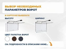 Cекционные ворота 2800х2850 мм белые DoorHan RSD02